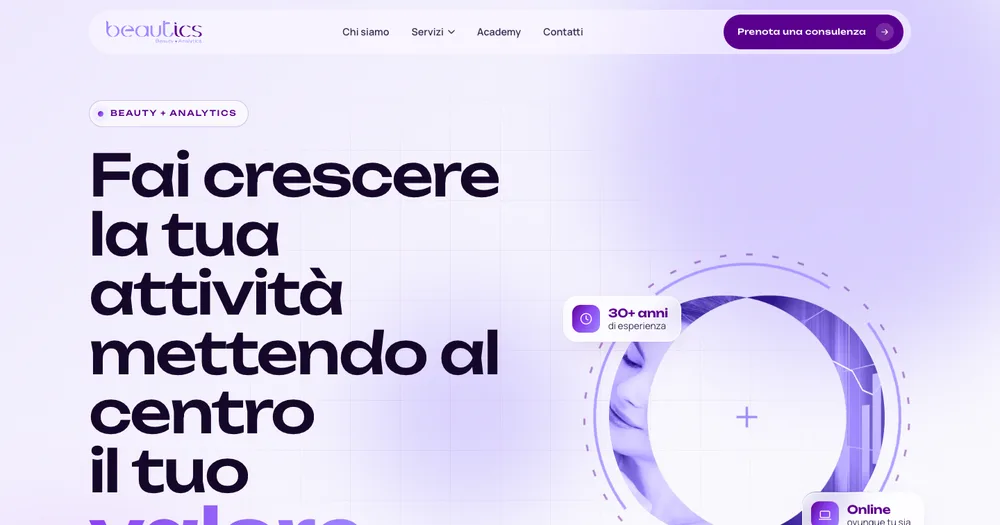 Sito web Beautics