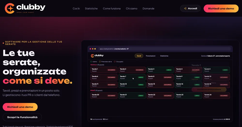 Sito web Clubby