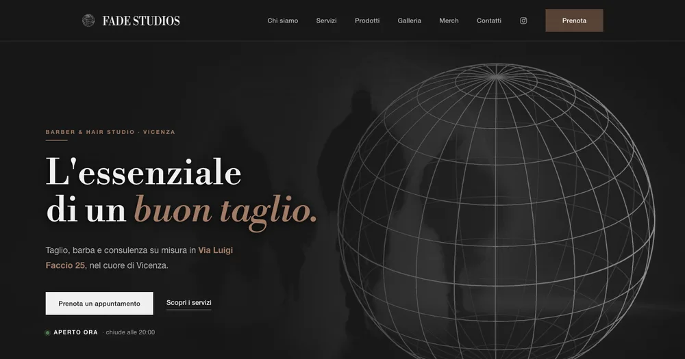 Sito web Fade Studios